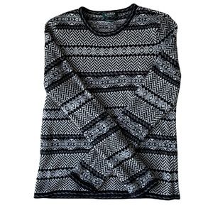 Polo Ralph Lauren Fair Isle Wool-Cashmere Pullover Crewneck Sweater Size Small